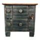 Small enamelled cast iron wood stove
