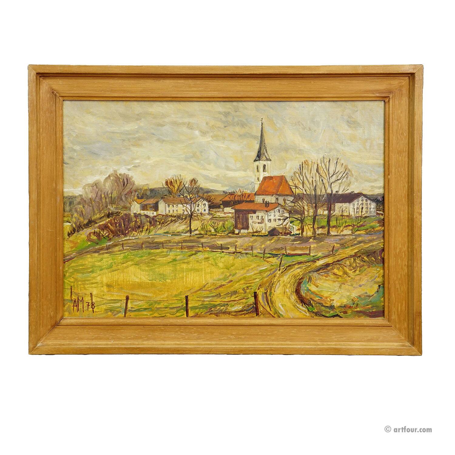 Kirchberg in Tirol, 1978 – Oil painting by Alexander Michael