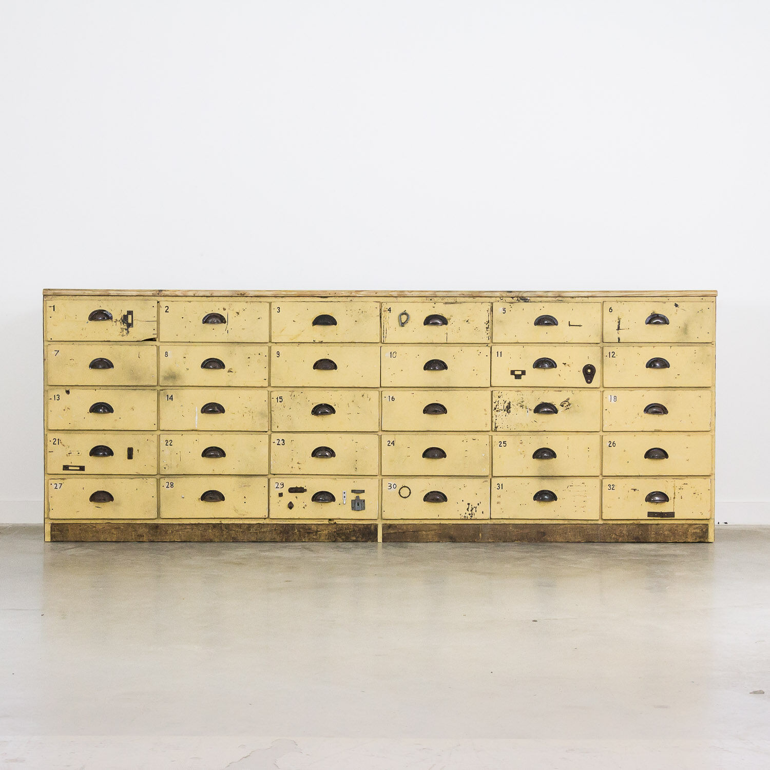 Bank of drawers large