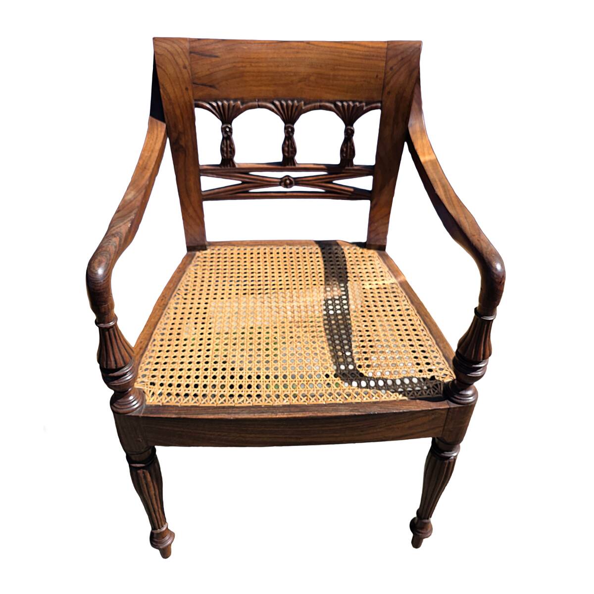 Antique Dutch East Indies Colonial Armchairs, around 1900