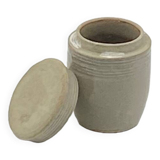 Old jam pot, stoneware, Paul Langeron, Pont des Vernes,