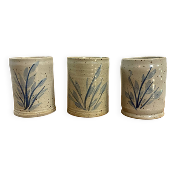 Trio de mugs en grès 