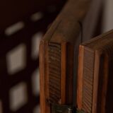 Paravent vintage en bois à 3 panneaux ajourés · Paravent pliant en pin (135 cm)