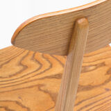 Set of 4 ash chairs by Wanda Genga from 50s