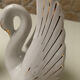 Pair of ceramic swans