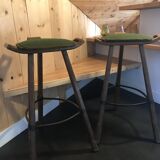 pair of Carl Malmsten style bar stools