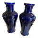 Pair of Sèvres blue vases