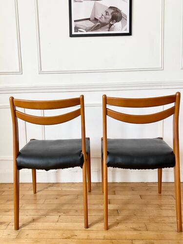 Paire de chaises style scandinave