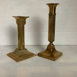 Pair of brass candlesticks
