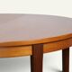 Table ronde extensible vintage en teck, années 70