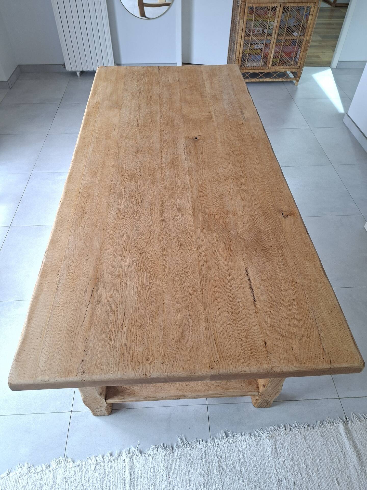 Table de ferme en chêne restaurée