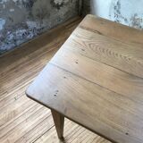 Farm table in raw wood