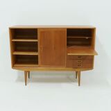 Scandinavian Two Tone Teak Highboard 1960s