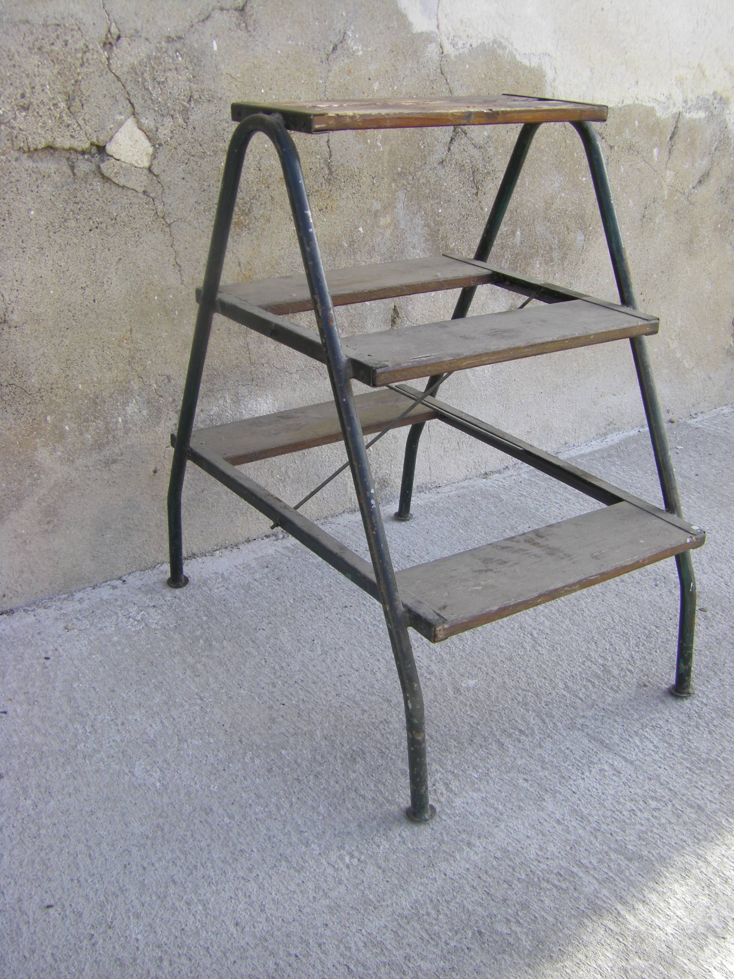 Vintage workshop stepladder