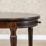 Early 20th Century English Walnut Oval Coffee Table, 1950s
