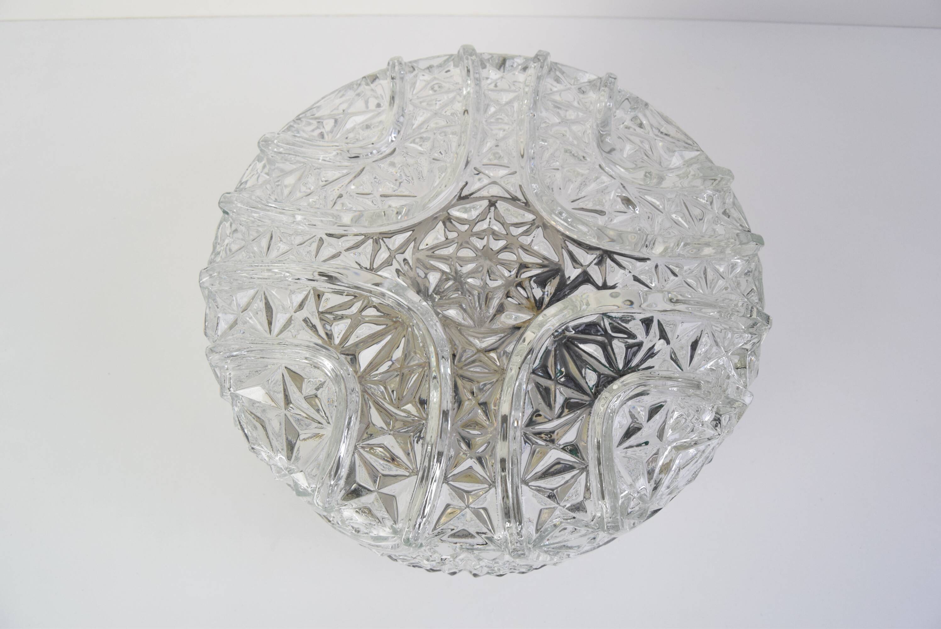 Mid-century round ceiling light, 1980s.