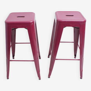 Pair of high tolix stools