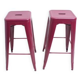 Pair of high tolix stools