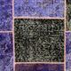 Distressed vintage turkish patchwork rug 150x100 cm wool medium
