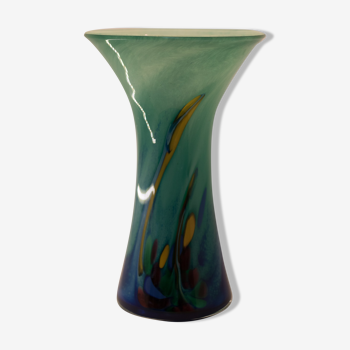 Diabolo vase in blown glass