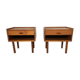 Paire de tables de chevet  Hans J. Wegner for Ry Møbelfabrik Model 430 années 60