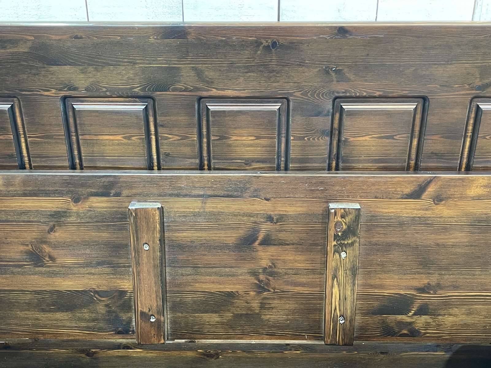 Banc coffre anglais en sapin moderne