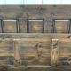 English storage bench in modern fir
