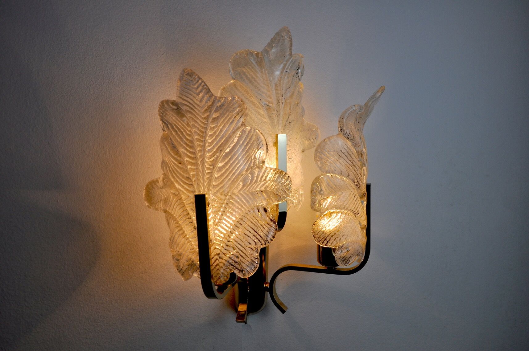Carl Fagerlund wall lamp, 3 arms, Austria 1970