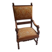 Antique lion head armchair