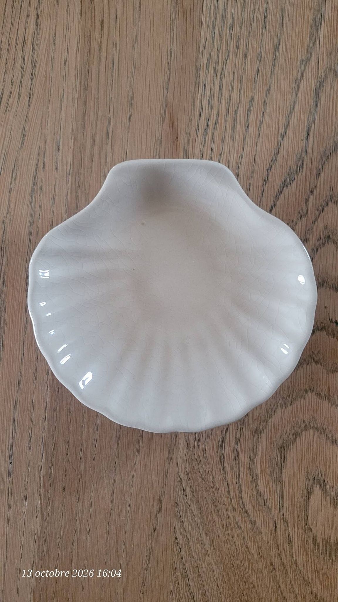 9 coquilles à St Jacques en grès émaillé
