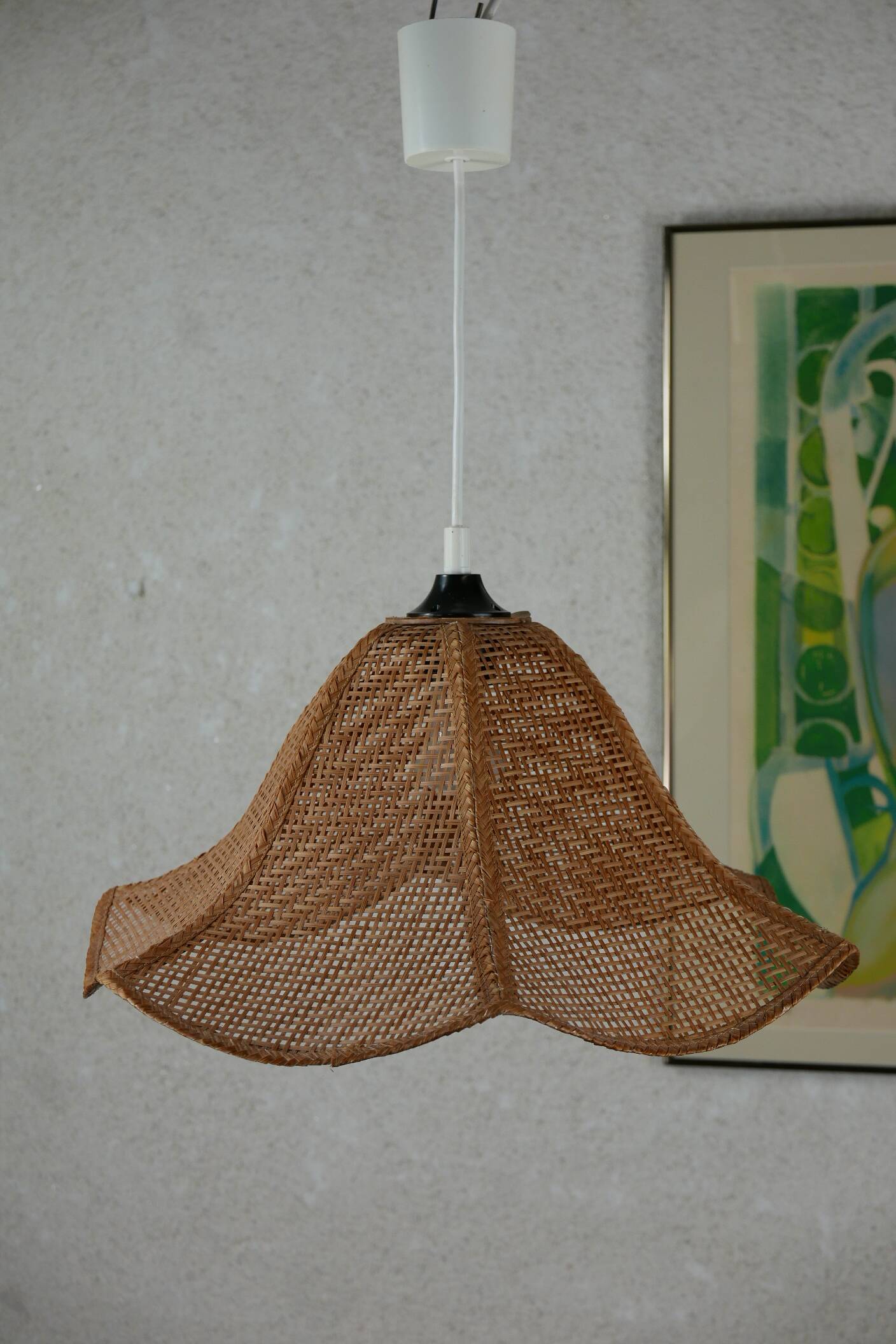 Rattan pendant light