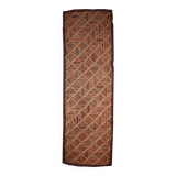 Handmade antique American hooked runner 2.9' x 8.3' (88cm x 252cm) 1880s - 1B439