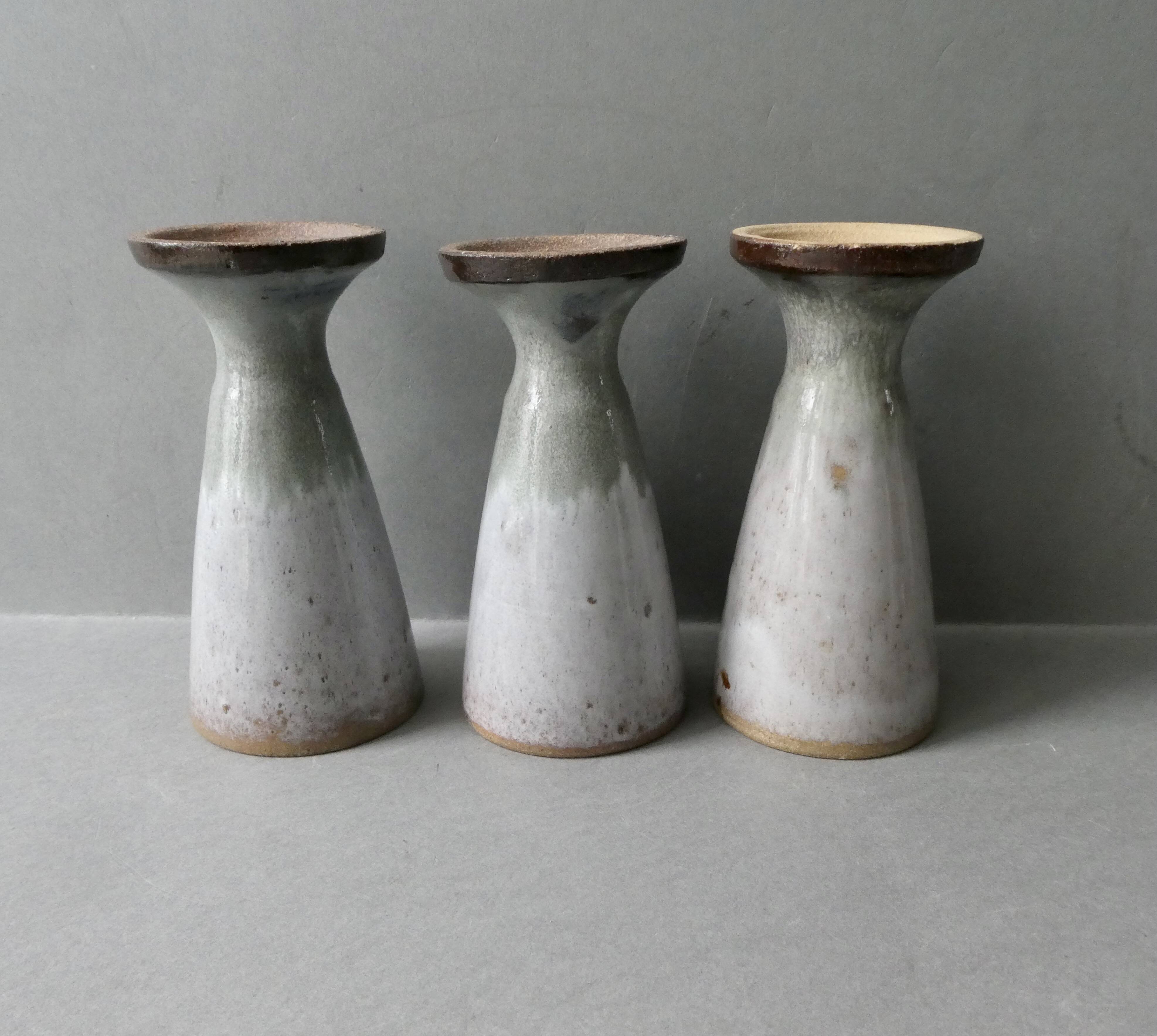 6 stoneware mazagrans signed VN