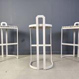Vintage bar stools by Allmilmö, 1980s, Set of 3