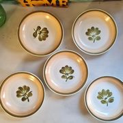 Set of 5 Gien Kandy model deep plates.