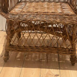 Vintage rattan armchair