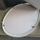 White enameled cast iron bathroom set