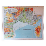 Old school map N°108 Midi-Mediterranean Corsica - Varon Colin