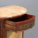 Antique demi-lune buffets in neoclassical style in mahogany from the 20th century.