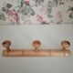 Porte manteau en bois 3 patères