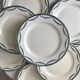 Set of 8 flat plates Terre de Fer Salins model Vincennes mid-nineteenth