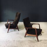 Rock Siësta Lounge Chairs by A. Relling and T. Bekken for Arnestad Bruk, Norway, 1957, Set of 2