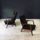 Rock Siësta Lounge Chairs by A. Relling and T. Bekken for Arnestad Bruk, Norway, 1957, Set of 2