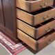 Large English flat desk in mahogany with leather top, early 20th century