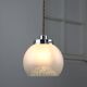 Mid-Century Italian Chrome and Murano Glass Pendant Lamp