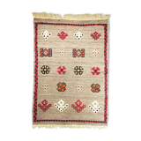 Carpet in gray wool 100x70cm