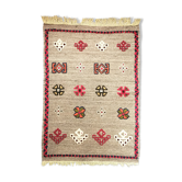 Carpet in gray wool 100x70cm
