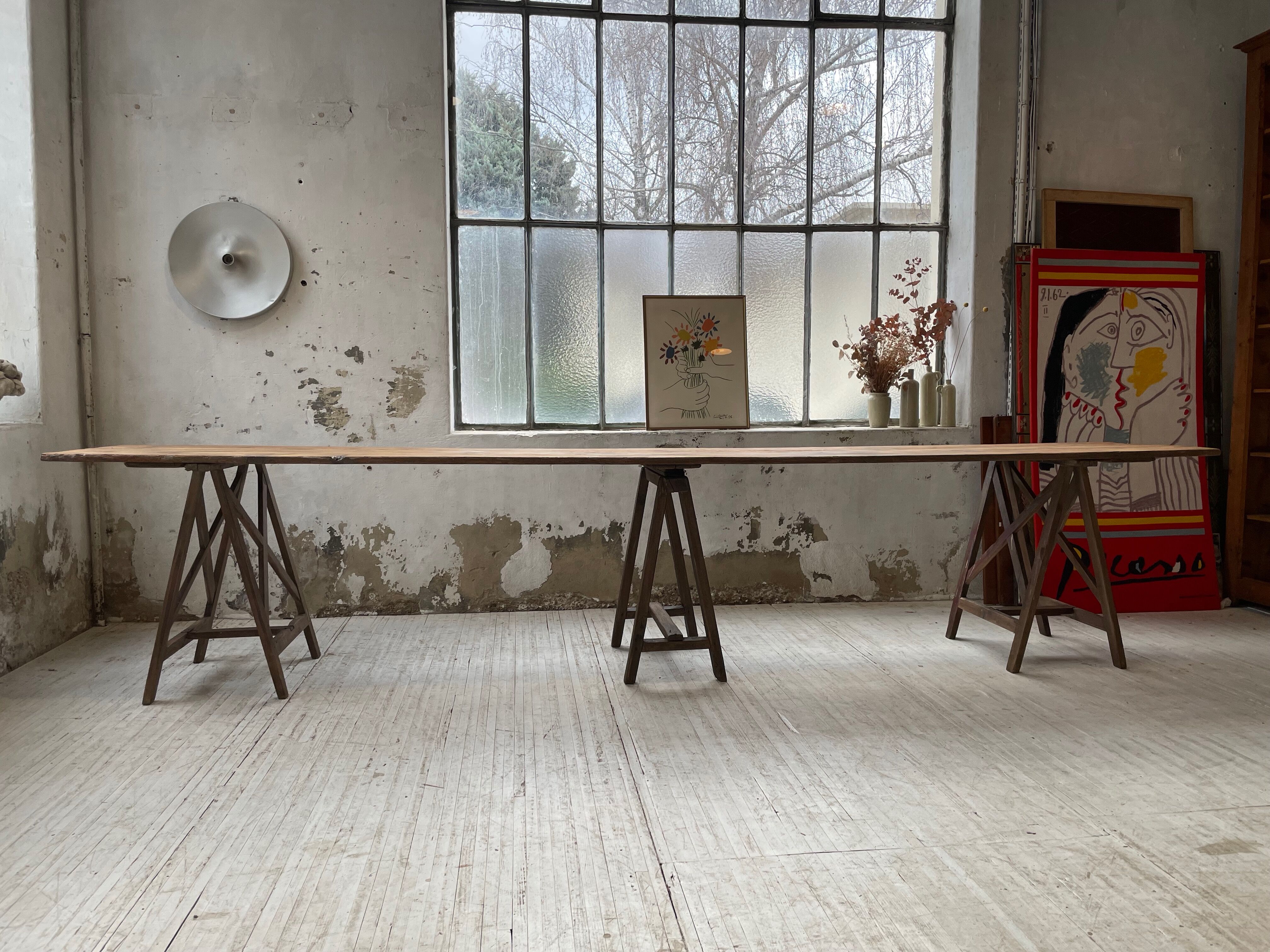 Guinguette table XXL 4m trestles