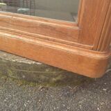 Art deco oak mirror