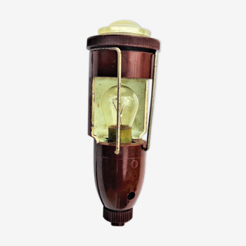 Bakelite Walking Lamp for Vintage Car with its fixing hook